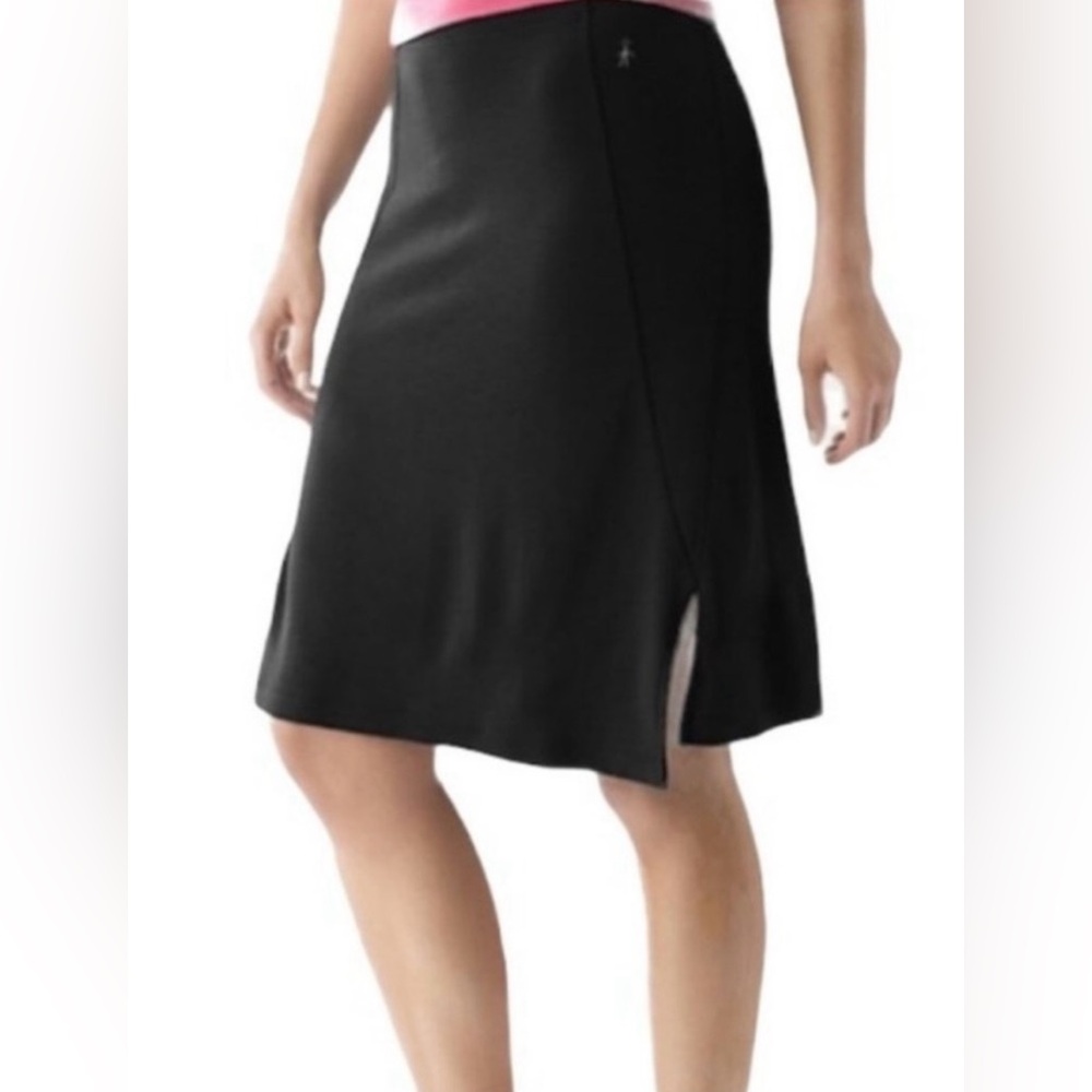 Smartwool Sanitas Merino Wool Midi Skirt In Black Size S